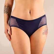 Charger l'image dans la galerie, culotte menstruelle bleu navy face