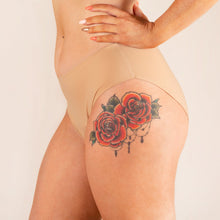 Charger l'image dans la galerie, Culotte menstruelle sans coutures beige profil