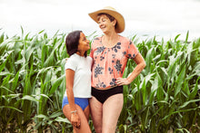 Charger l'image dans la galerie, culotte menstruelle bleu et noir duo