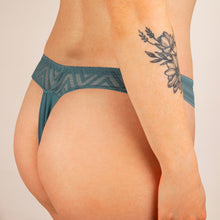 Charger l'image dans la galerie, tanga menstruel marine bleu dos