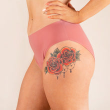 Charger l&#39;image dans la galerie, Culotte menstruelle sans coutures rose profil
